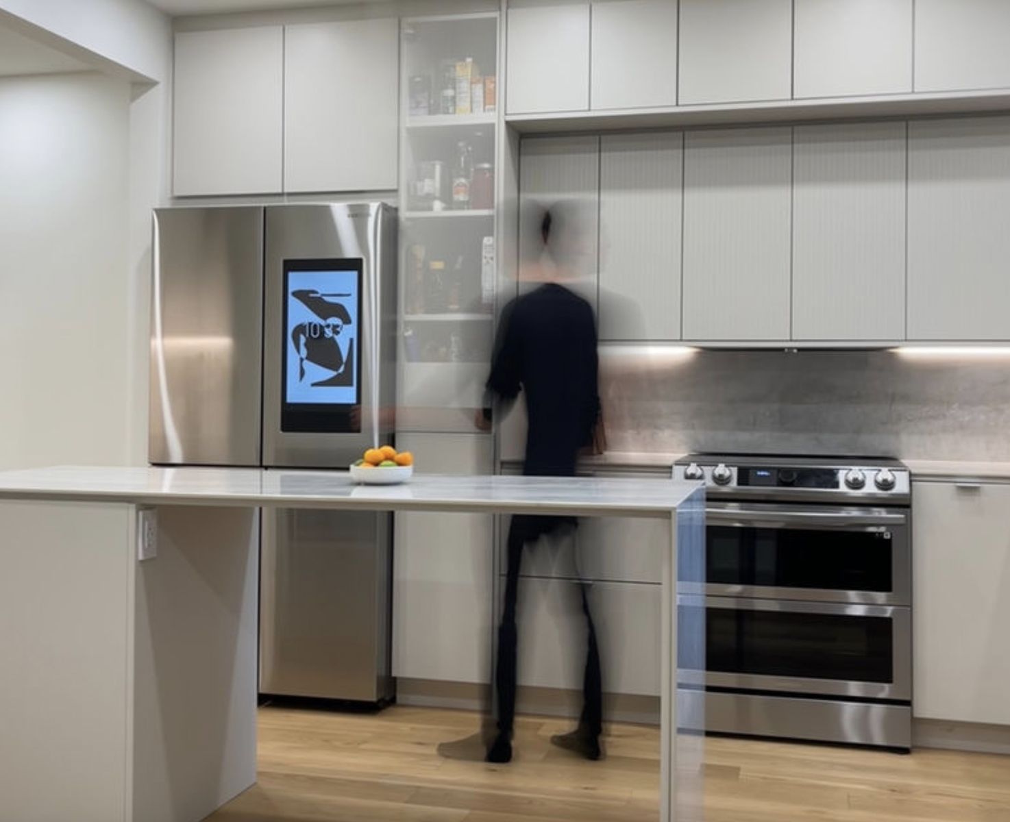 Kitchen from a Multi-family and high-rise Buildings project near Montreal (Greater Montreal) by Retrofit Construction