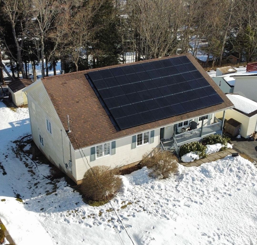 Mécanique du bâtiment d'un projet de Systèmes autonomes photovoltaïques près de Saint-Jérôme/Blainville (Laurentides) de Solaire Québec