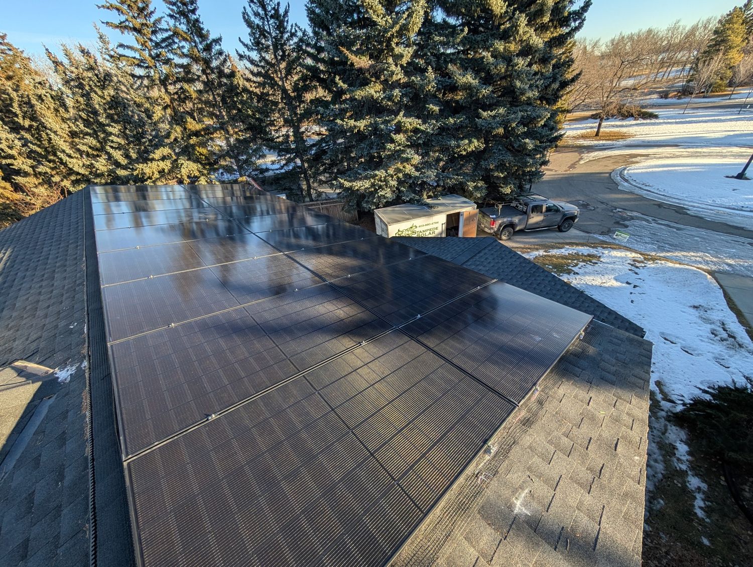  de un proyecto de tipo Paneles solares fotovoltaicos cerca de Calgary por Stampede Solar