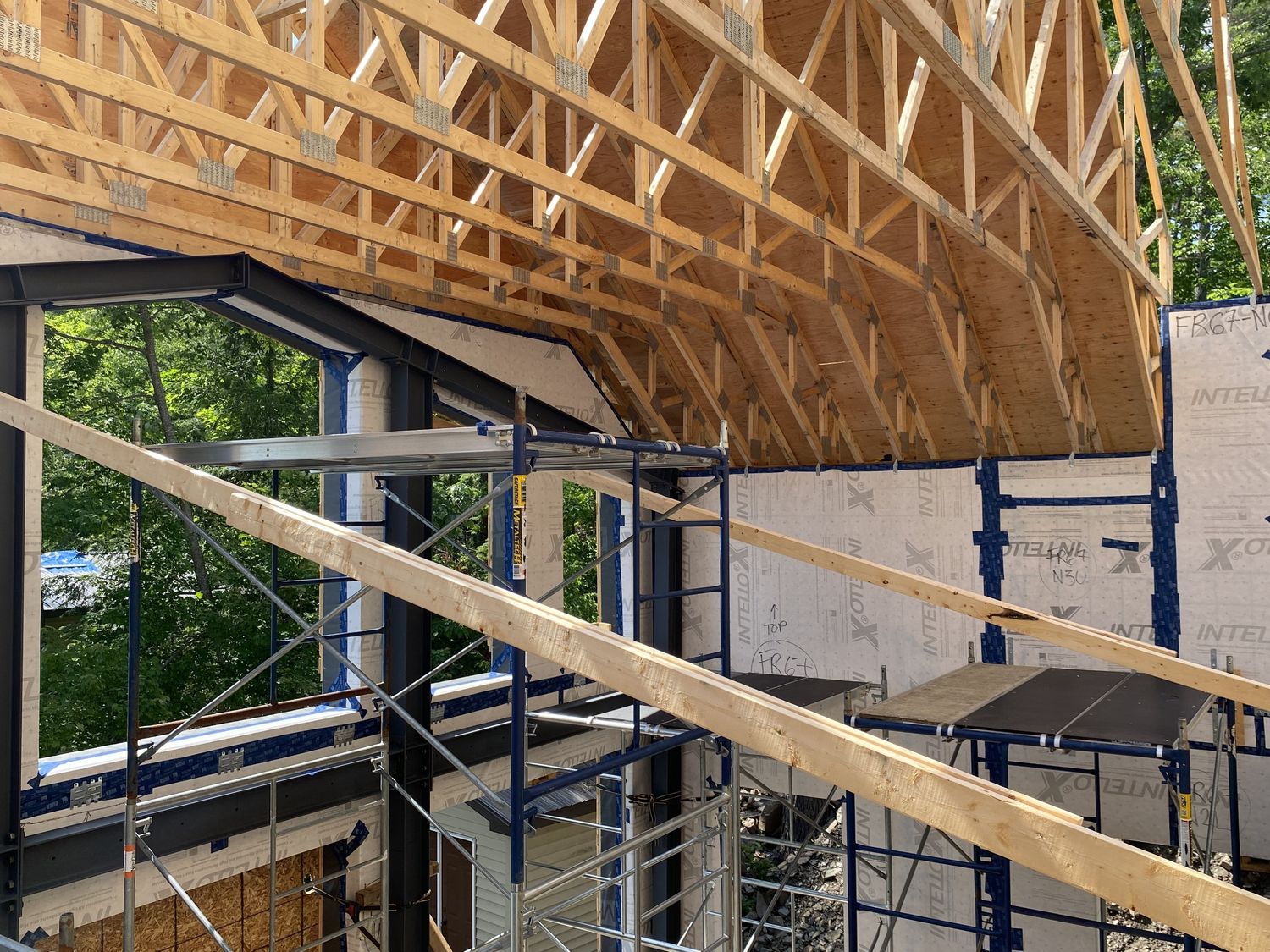 Construcción de interiores de casas de un proyecto de tipo Viviendas unifamiliares cerca de Peterborough por Quantum Passivhaus