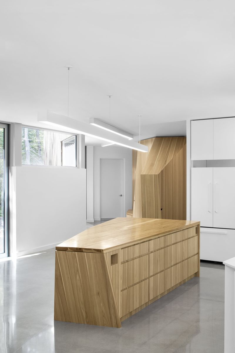 Kitchen from a Single family homes project near Montreal (Greater Montreal) by Paul Bernier Architecte