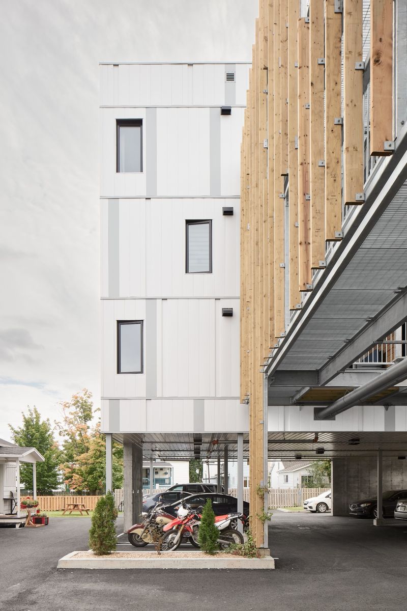 Driveway from a Multi-family and high-rise Buildings project near Quebec City - Levis by Boon Architecture
