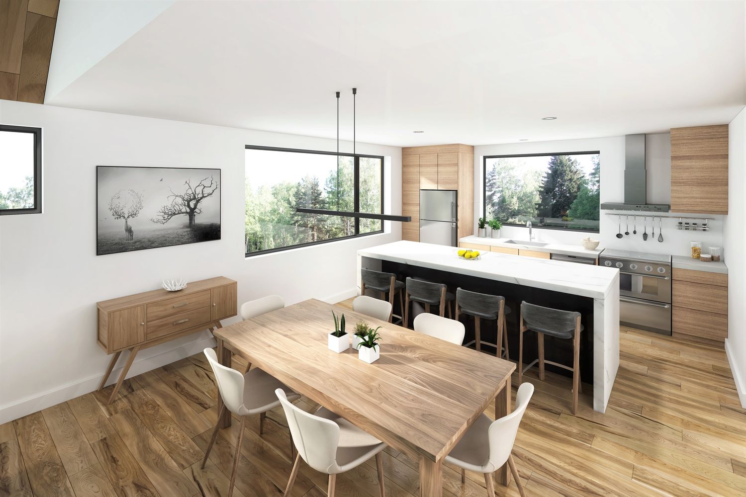 Rendu 3D d'un projet de Développements immobiliers près de Granby/Bromont/Cowansville (Estrie) de Belvedair