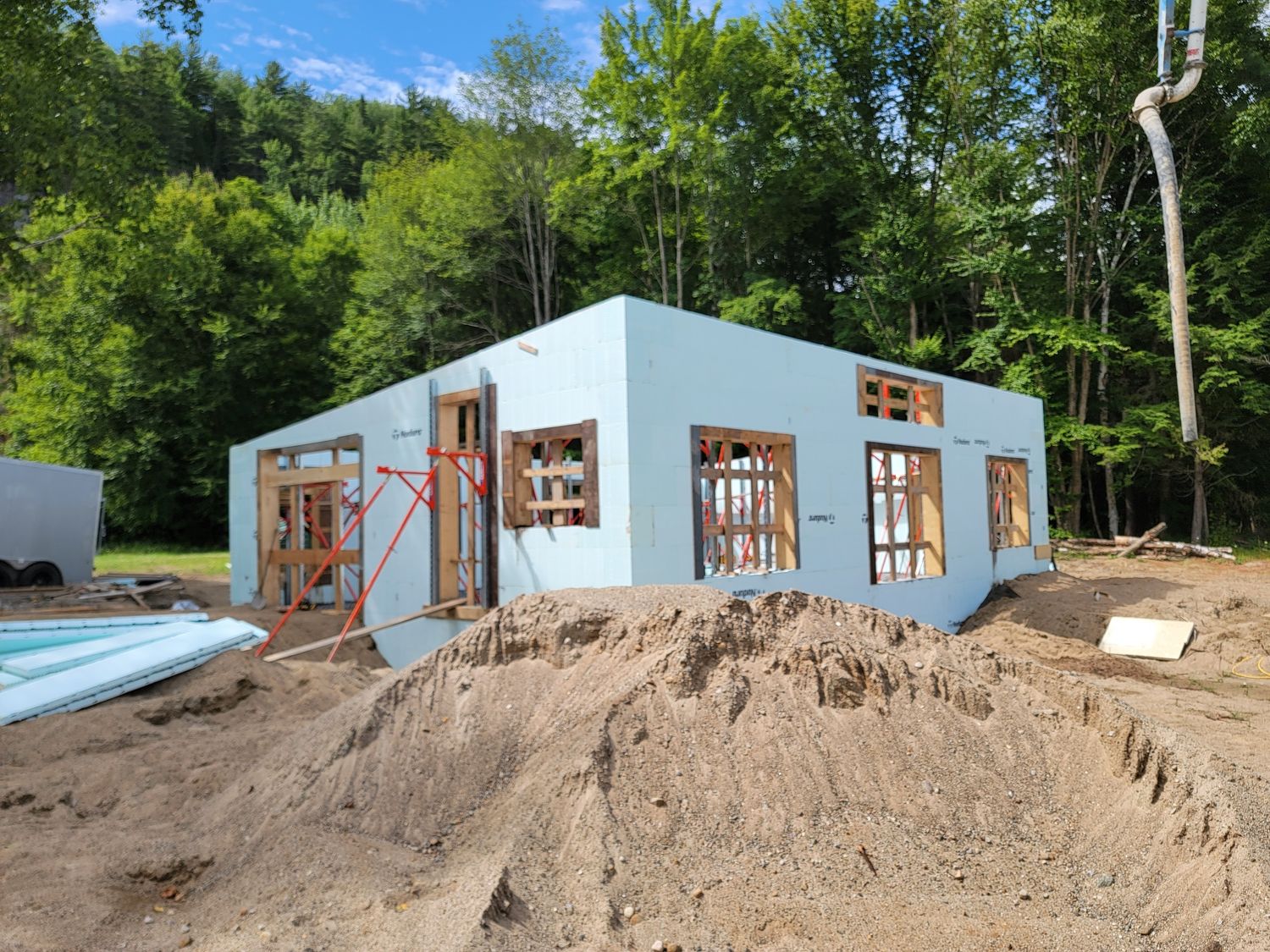Structures et ossatures d'un projet de Maisons unifamiliales près de Gatineau (Outaouais) de Génération Béton Inc