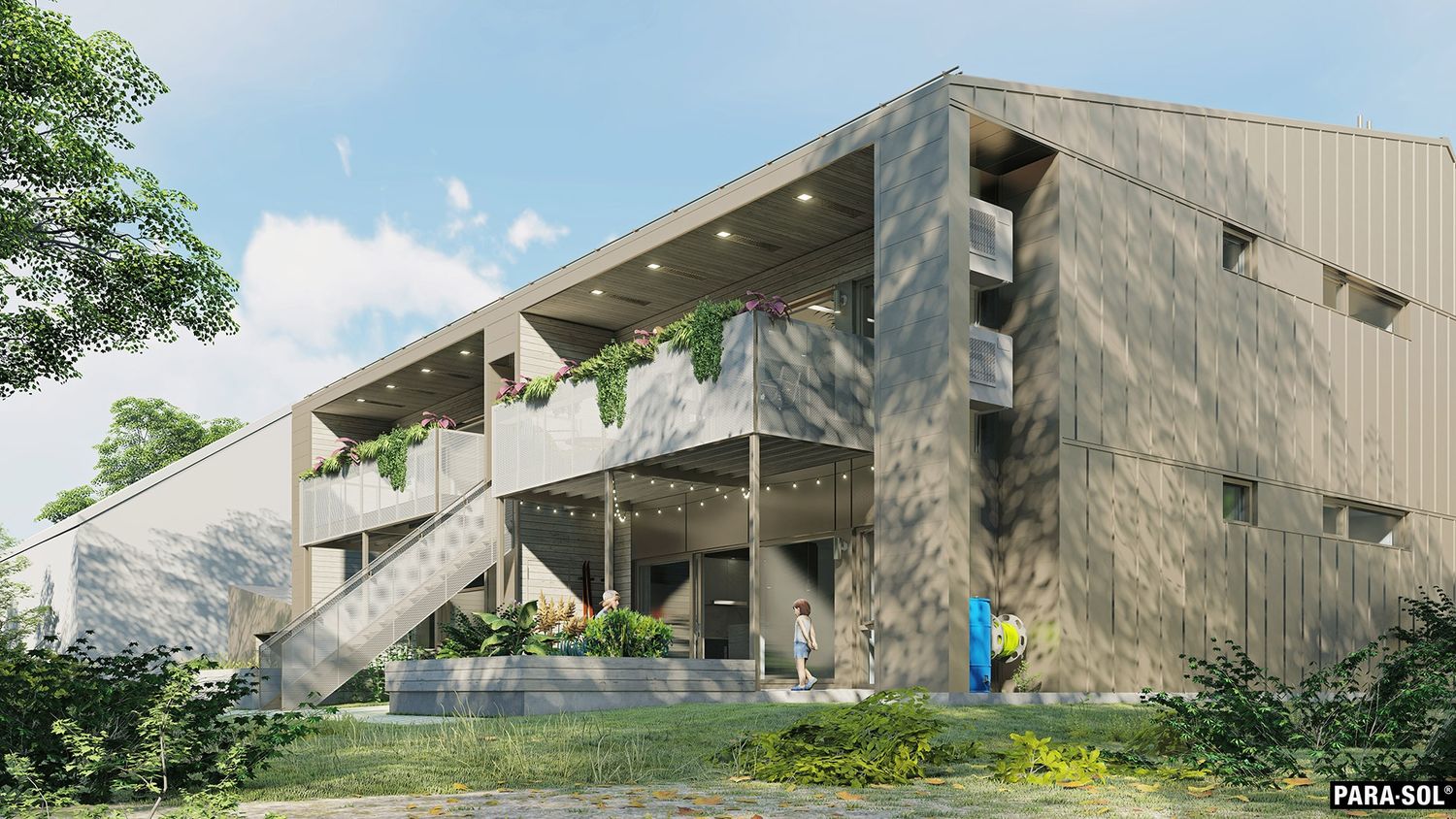 3D Rendering from a Multi-family and high-rise Buildings project near Montreal (Greater Montreal) by PARA-SOL