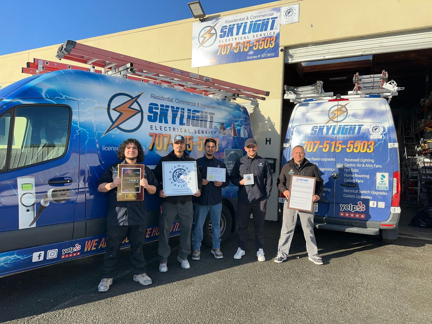 Land & Services from a Recessed lightings project near Chico by Skylight Electrical Service