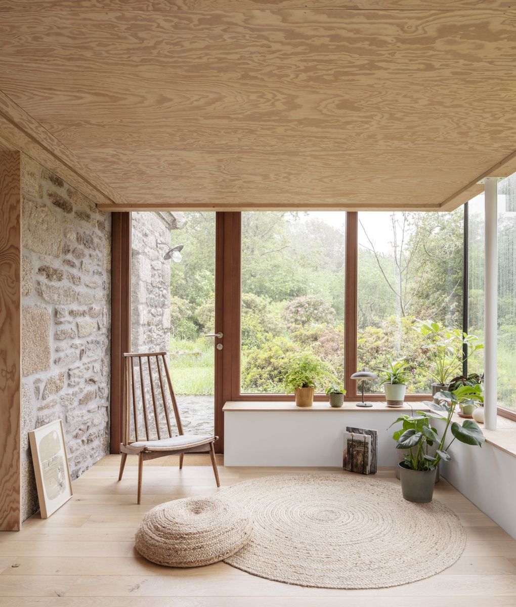 Veranda & Sunroom from a Single family homes project near Armor Coasts (22) by Jean-François Madec Architecte