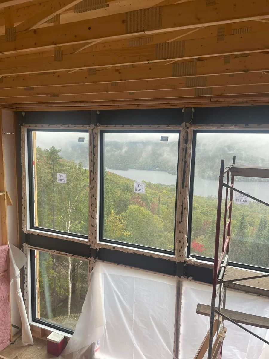 Construcción de exteriores de casas de un proyecto de tipo Viviendas unifamiliares cerca de Joliette (Lanaudière) por Les Constructions du Patrimoine J.S. INC.