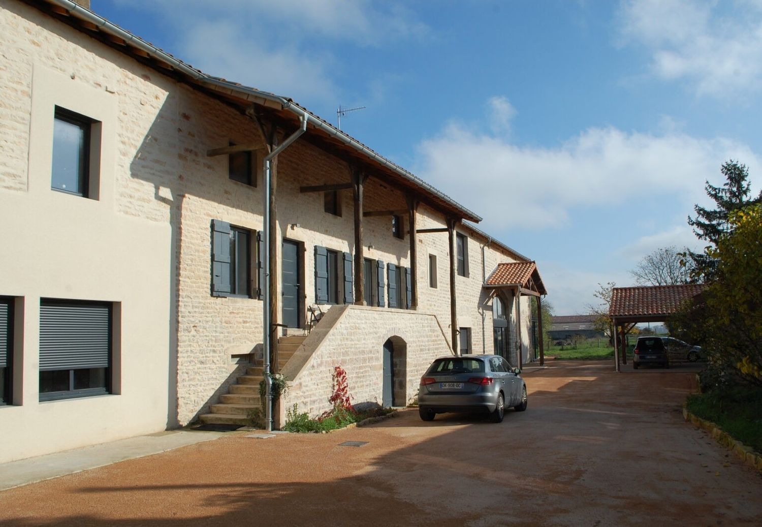 House Exterior from a Single family homes project near Saône-et-Loire (71) by Naos Atelier d’Architecture