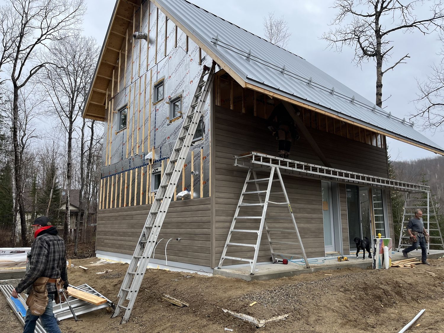 House Construction Exteriors from a Single family homes project near Gatineau (Outaouais) by Dsconstruction