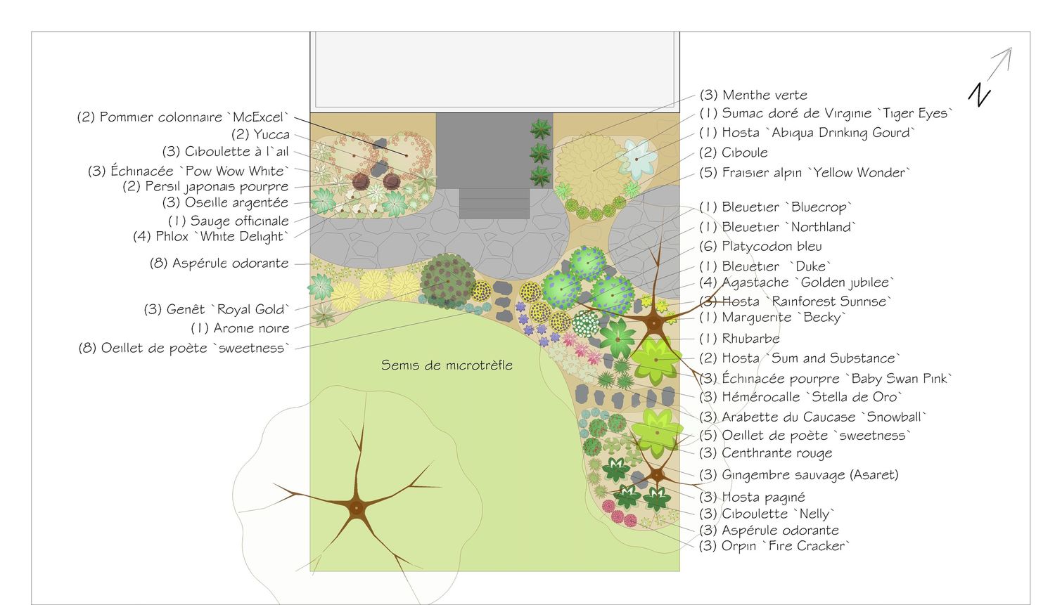 Landscaping Plan from a Landscaping project near Montreal (Greater Montreal) by Paysage gourmand