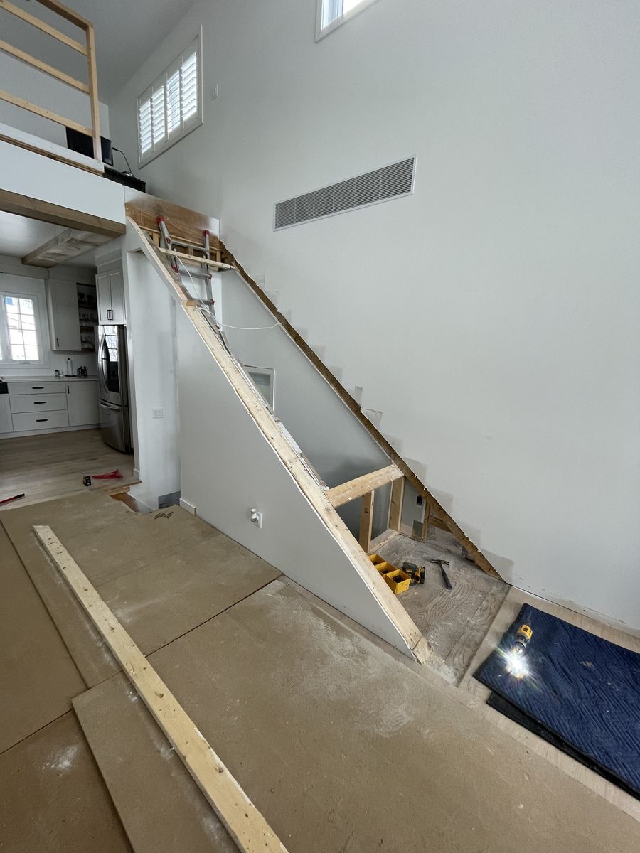 House Construction Interiors from a Second Floor Additions project near Sherbrooke (Estrie) by Construction Latulippe