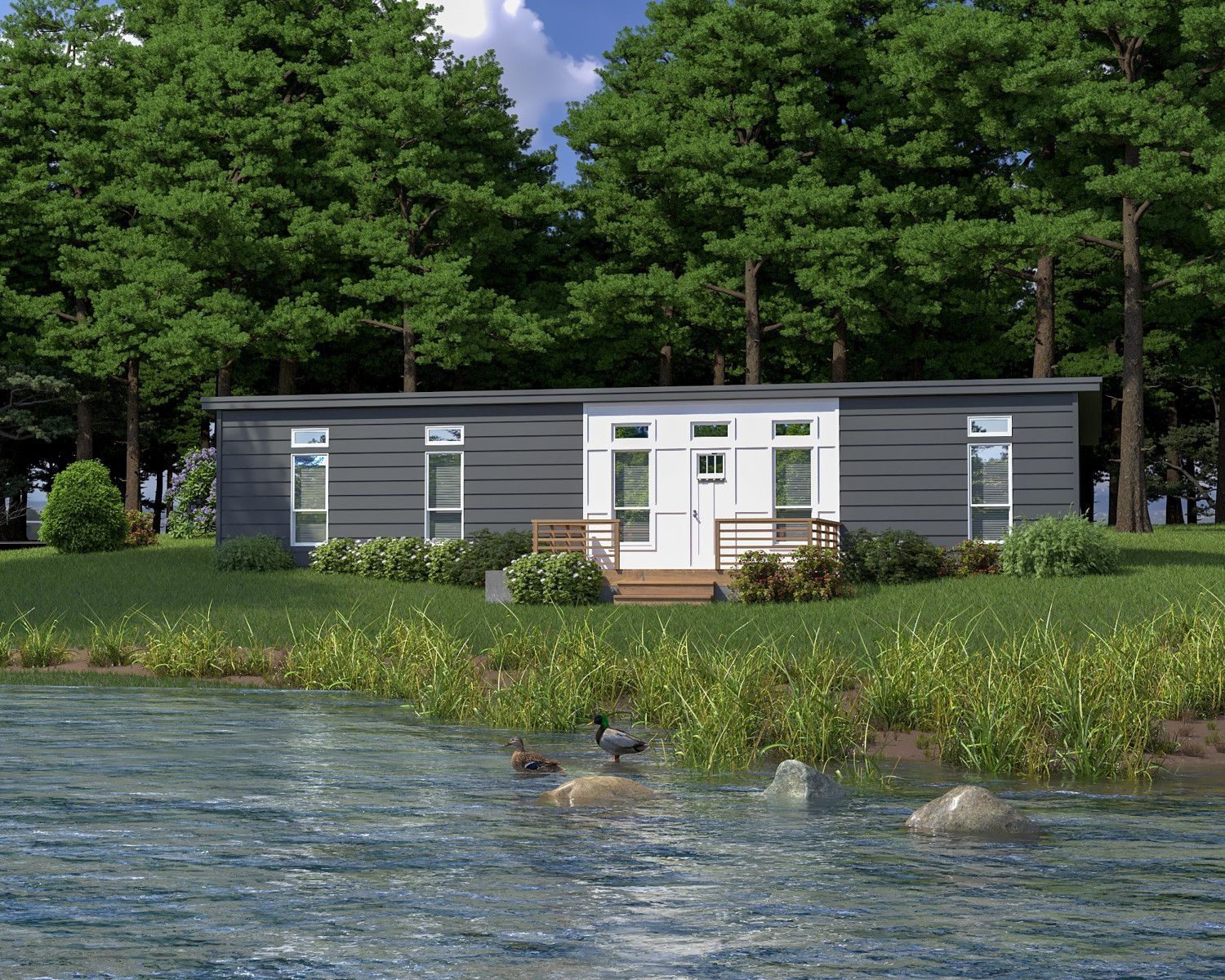 3D Rendering from a Accessory Dwelling Units (ADUs) project near Palm Springs by Homes Direct