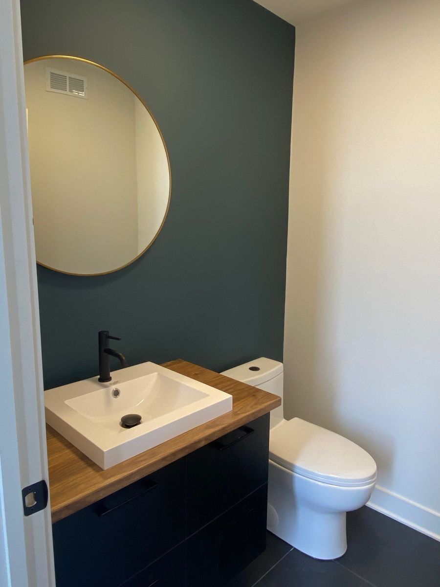 Powder Room from a Single family homes project near Granby - Bromont - Cowansville by GAÉTAN SIROIS CONSTRUCTION INC