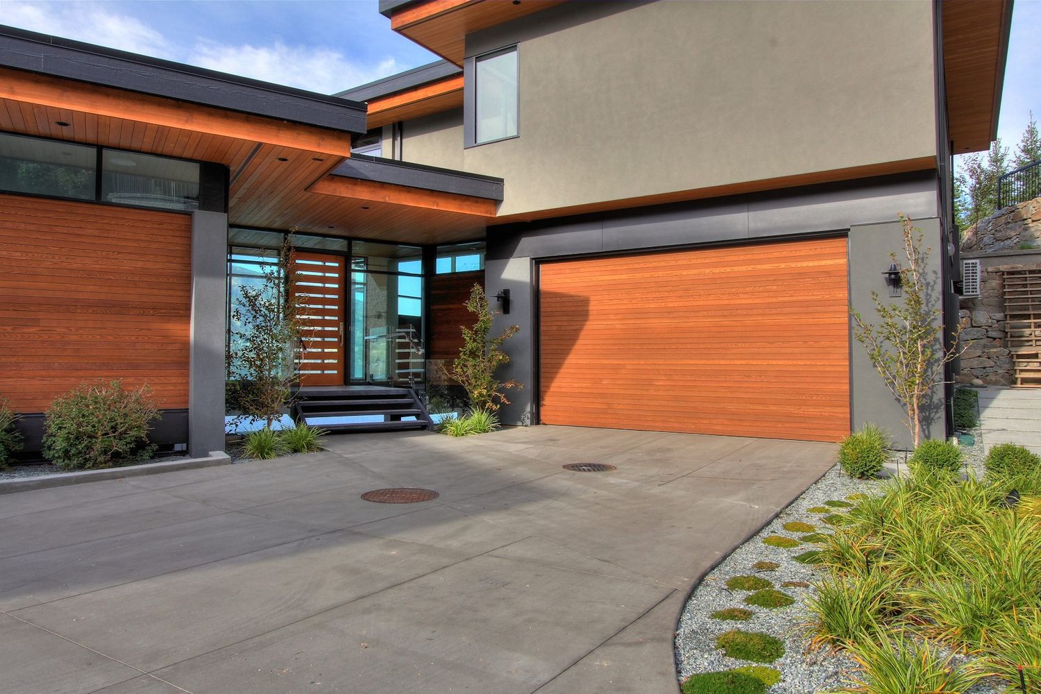 House Exterior from a Single family homes project near Kelowna - Okanagan by Fox Architecture Inc