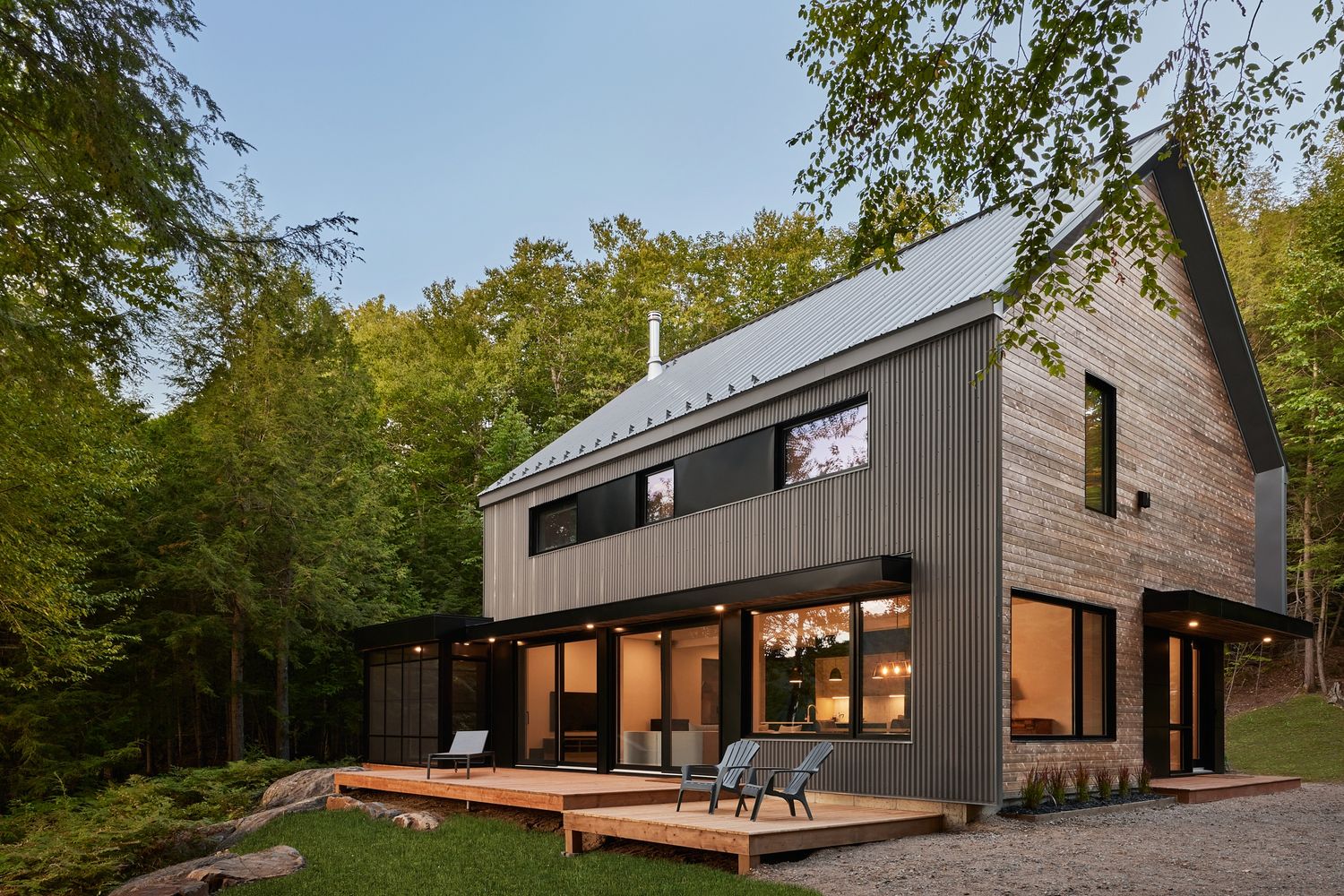 House Exterior from a Single family homes project near Saint-Jerome (Laurentides) by Construction Larix Inc.