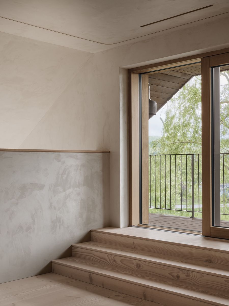 Hall from a Single family homes project near Granby - Bromont - Cowansville by Atelier L'Abri