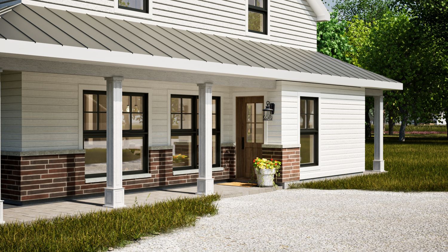 3D Rendering from a Single family homes project near Joliette (Lanaudière) by vib architecture inc.