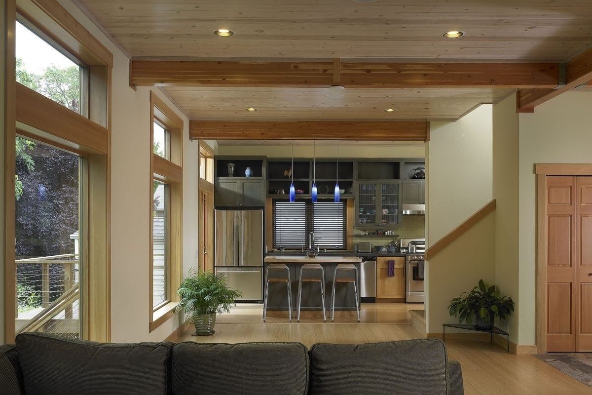 Kitchen from a Prefab and Modular Houses project near Seattle - Tacoma - Olympia by Lindal Cedar Homes