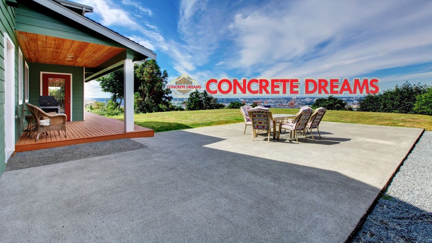 Backyard from a Regional & Rural Planning project near San Diego by La Diaz Concrete