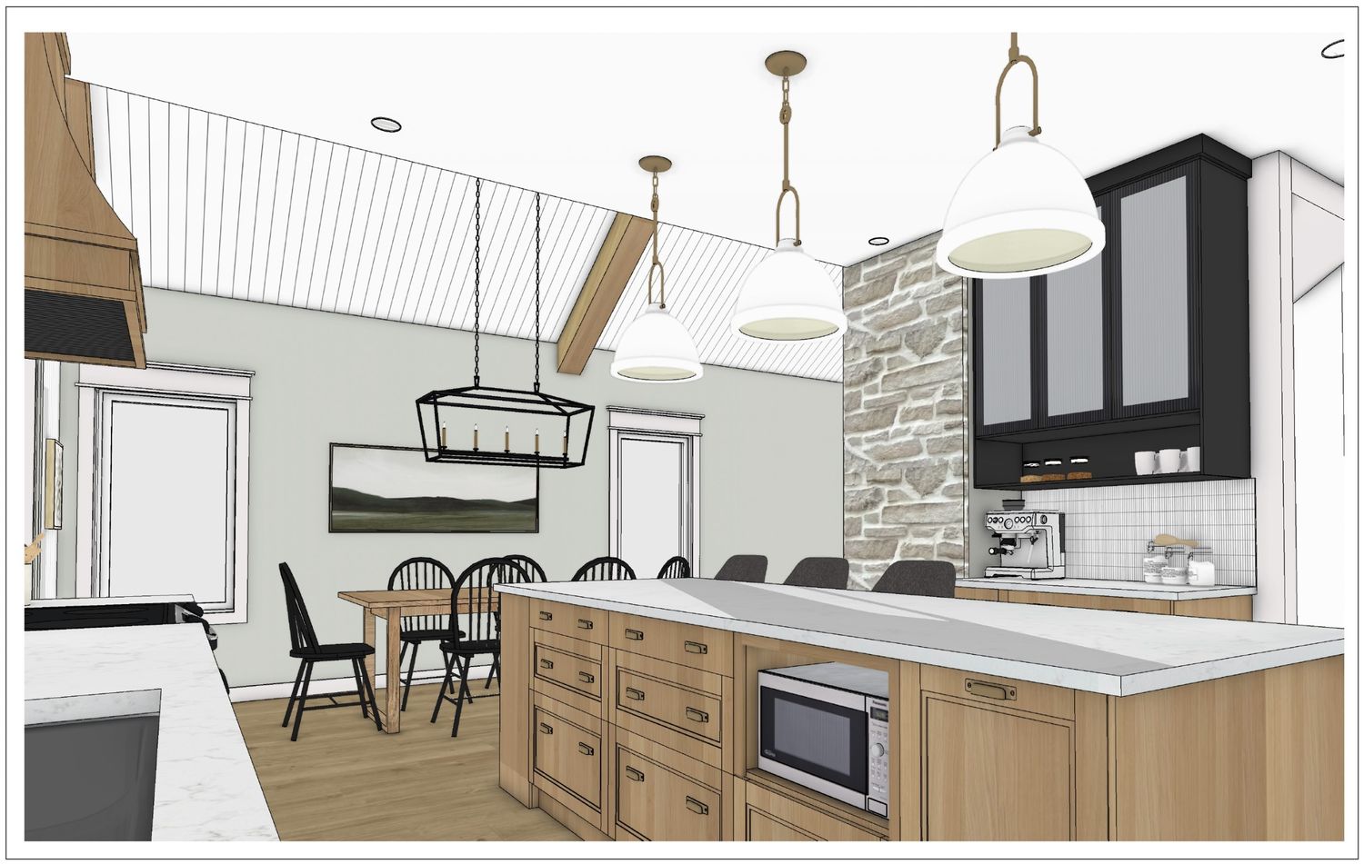 from a 3D modelings and renderings project near Gatineau (Outaouais) by Kim Lacharité designer intérieur