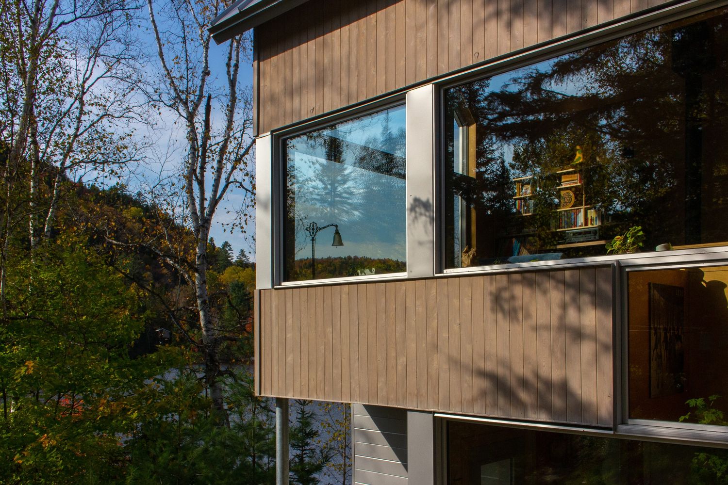 Exterior Finishes from a Regional & Rural Planning project near Joliette (Lanaudière) by Atelier abcdg