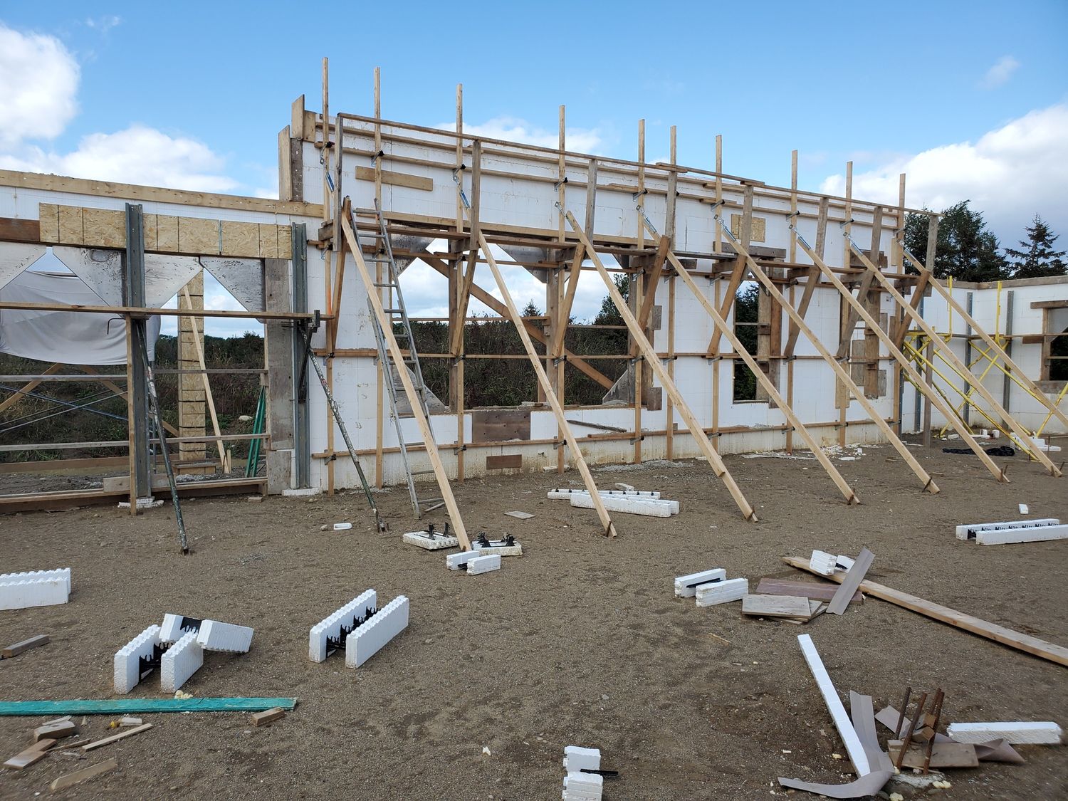 Wall Construction from a ICF Construction project near Windsor by Windsor ICF