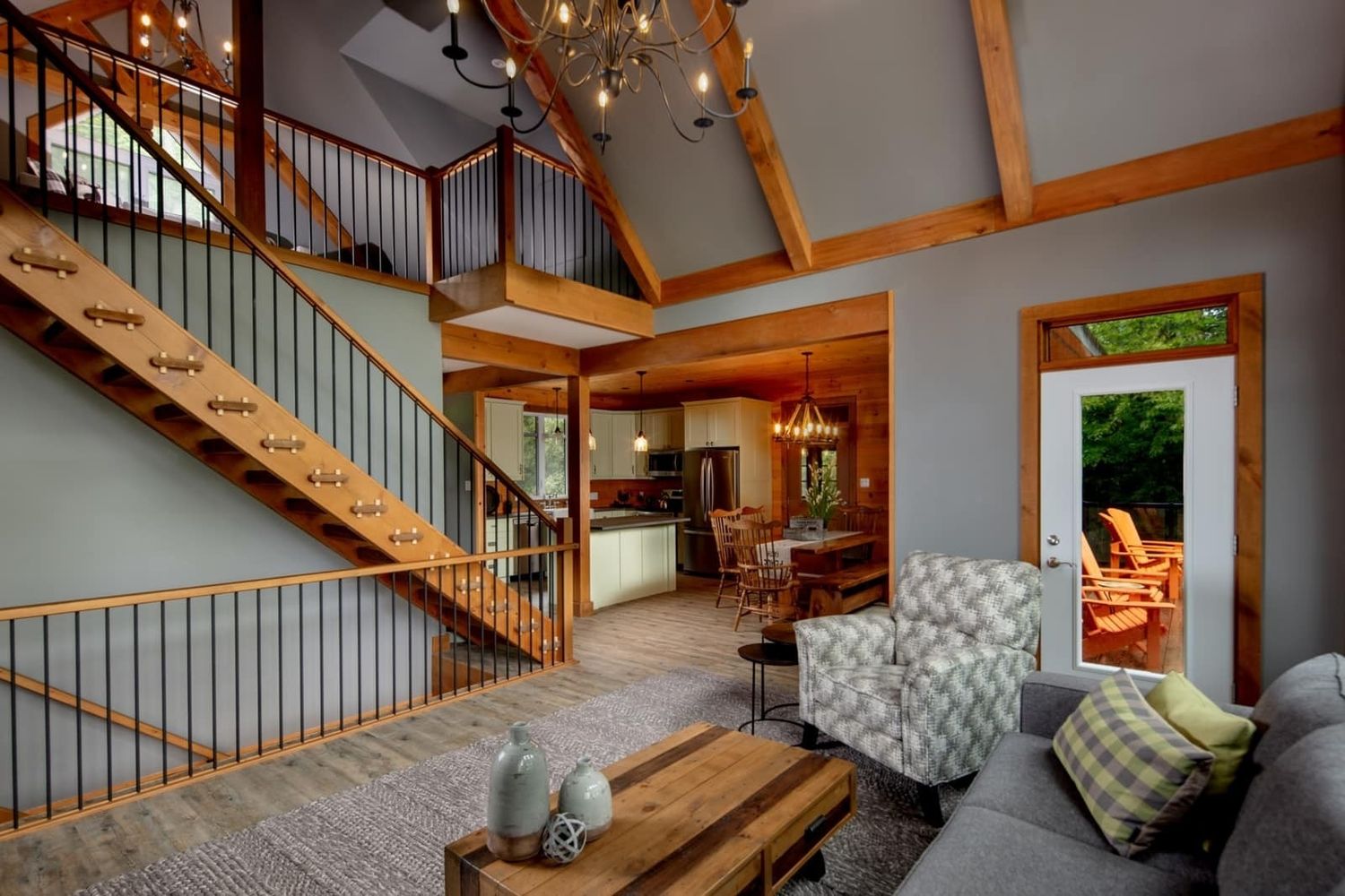 Staircase from a Single family homes project near Kamloops by Discovery Dream Homes