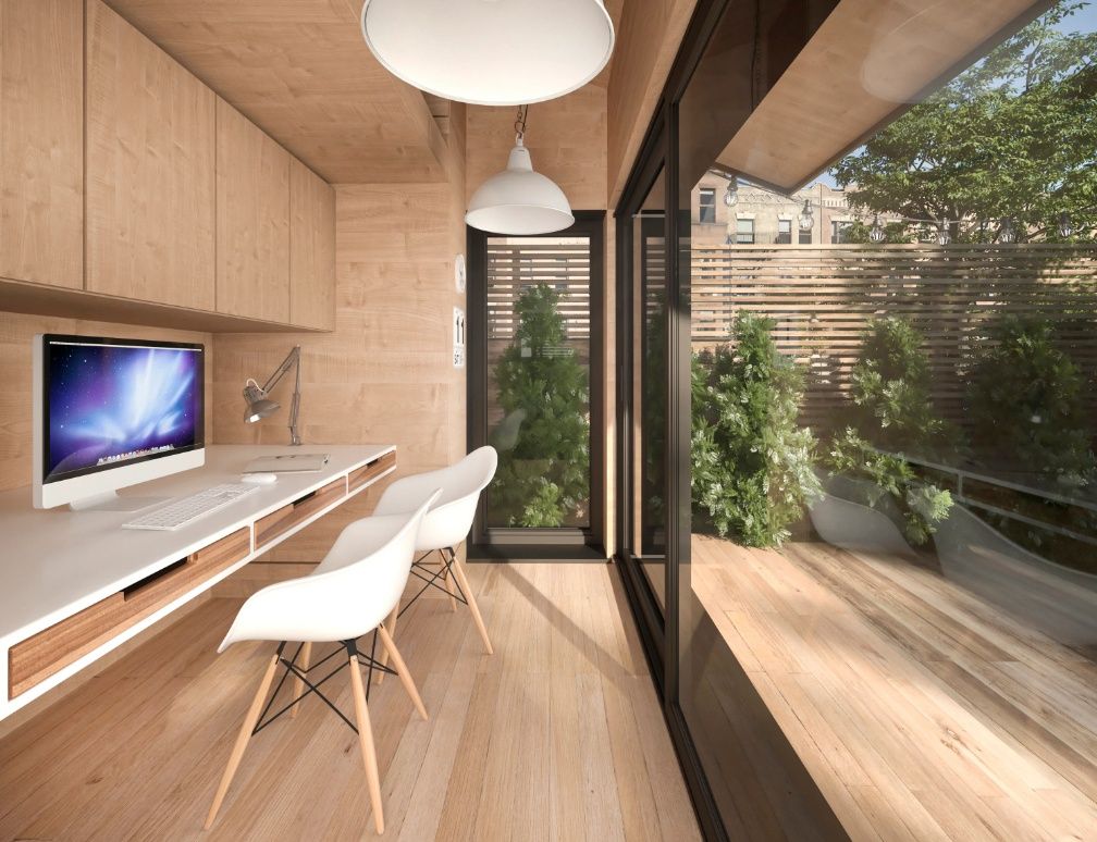 Rendu 3D d'un projet de Unités d'habitation accessoires (UHA) près de San Francisco Bay de CABN