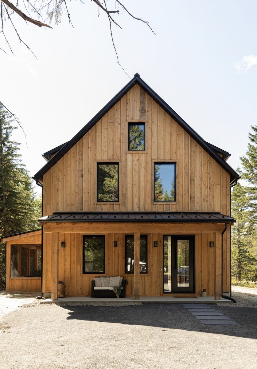 Fachada frontal de un proyecto de tipo Viviendas unifamiliares cerca de Saint-Jérôme (Laurentides) por Toundra construction