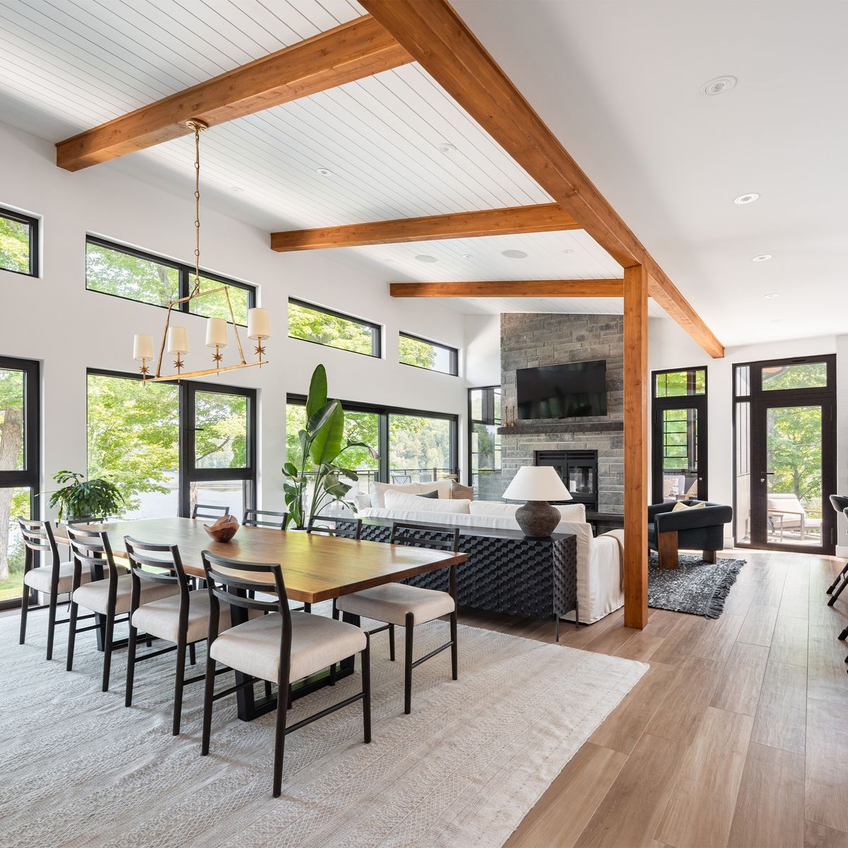 Dining Room from a Single family homes project near Montreal (Greater Montreal) by Studio MMA Architects
