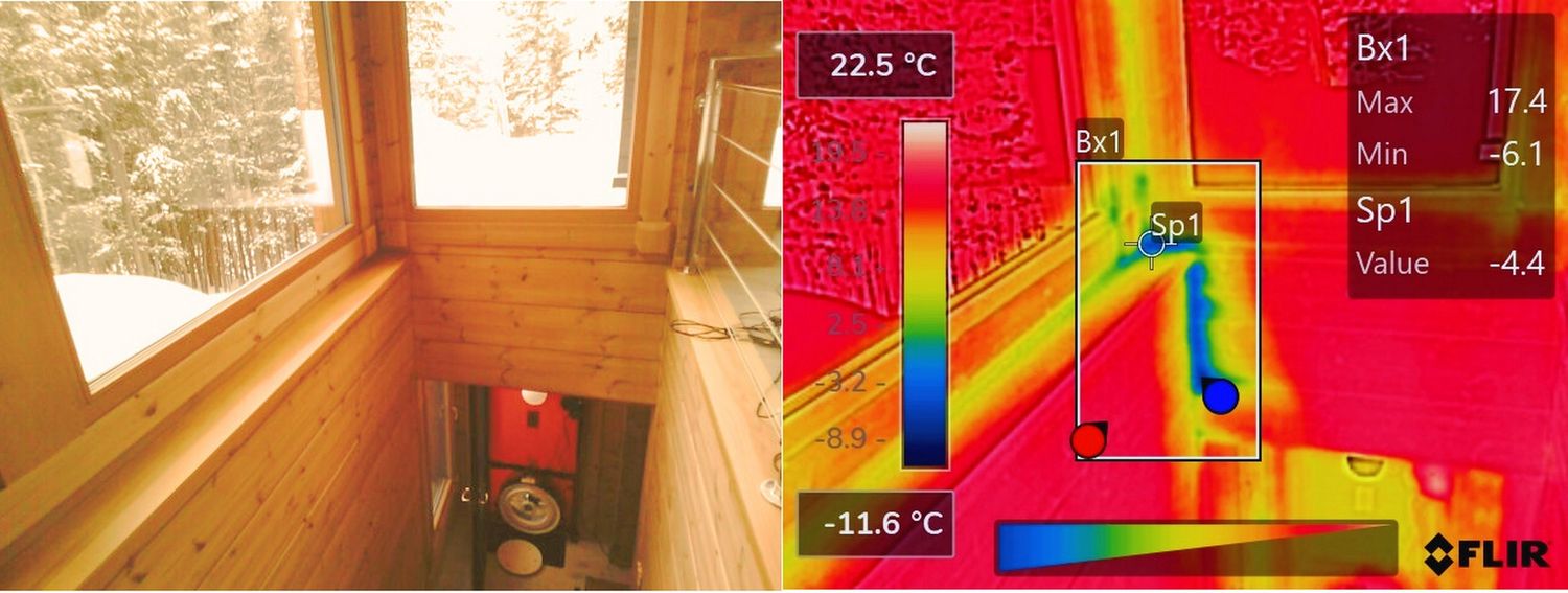 Diagram from a Thermographies project near Trois-Rivières (Mauricie) by Eco-Evaluation JPM inc