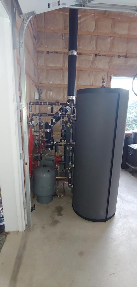 Mechanical Room from a Hot water boilers project near Trois-Rivières (Mauricie) by Guillemette Energies