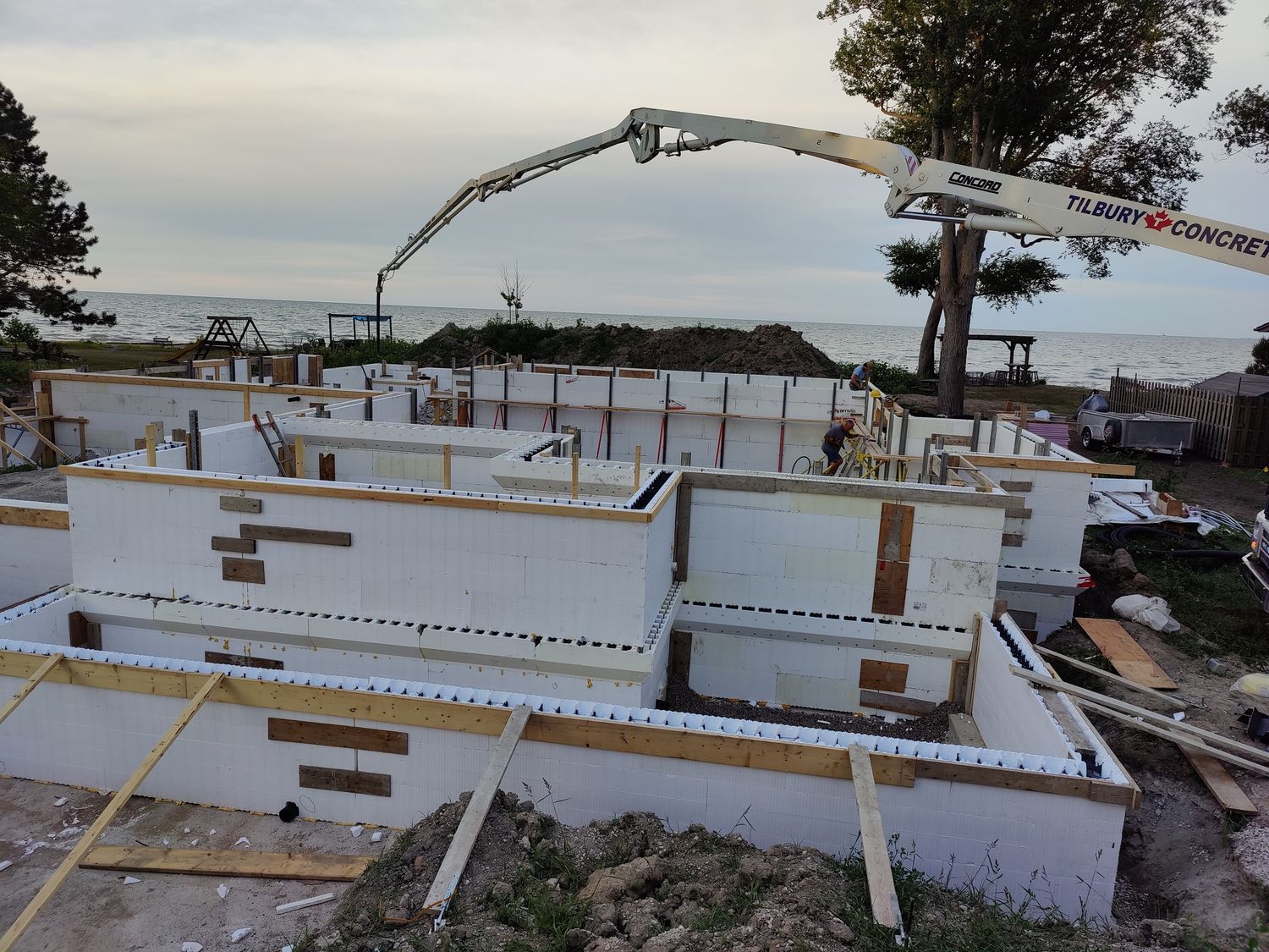 Wall Construction from a ICF Construction project near Windsor by Windsor ICF