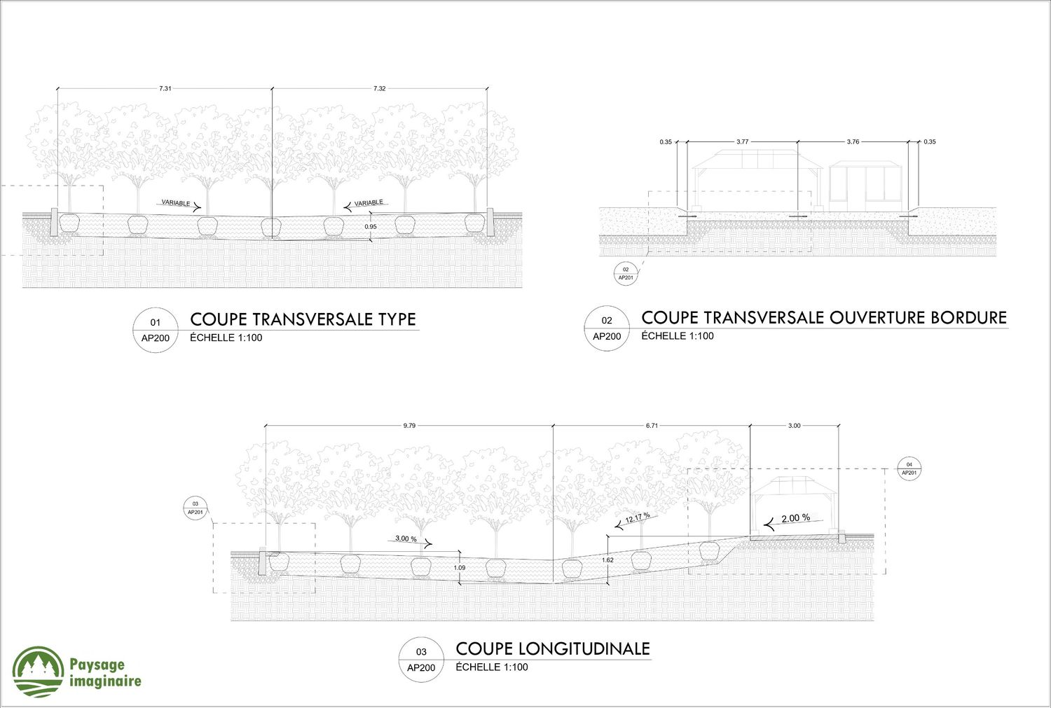 Plan d'aménagement paysager d'un projet de Aménagement paysager près de Joliette (Lanaudière) de Paysage imaginaire