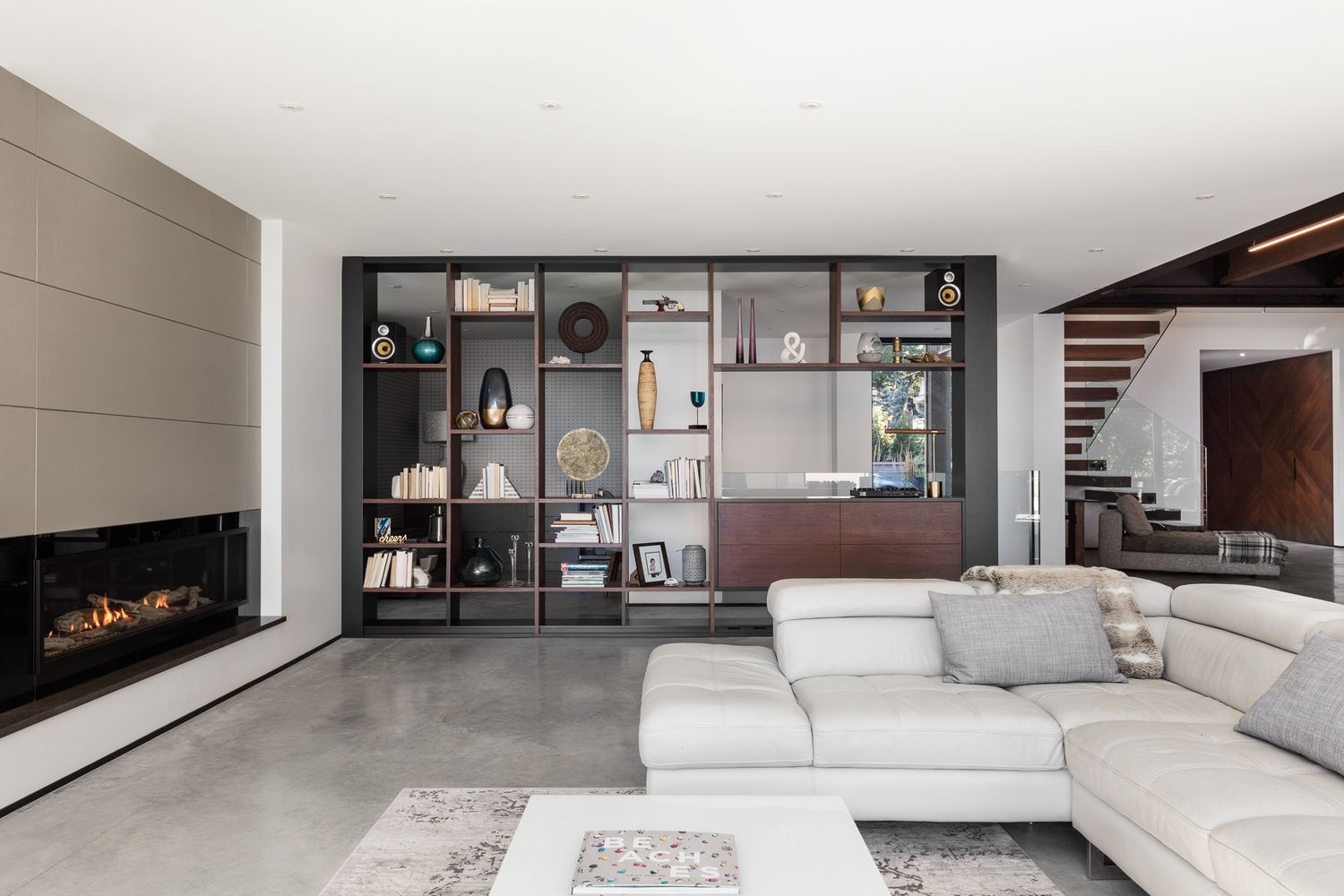 Living Room from a Home extensions project near Montreal (Greater Montreal) by GHOCHE ARCHITECTE