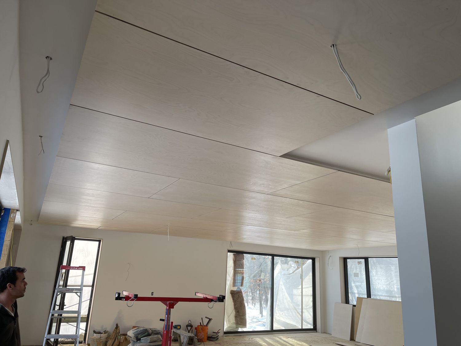 House Construction Interiors from a Single family homes project near Sherbrooke (Estrie) by Construction Latulippe