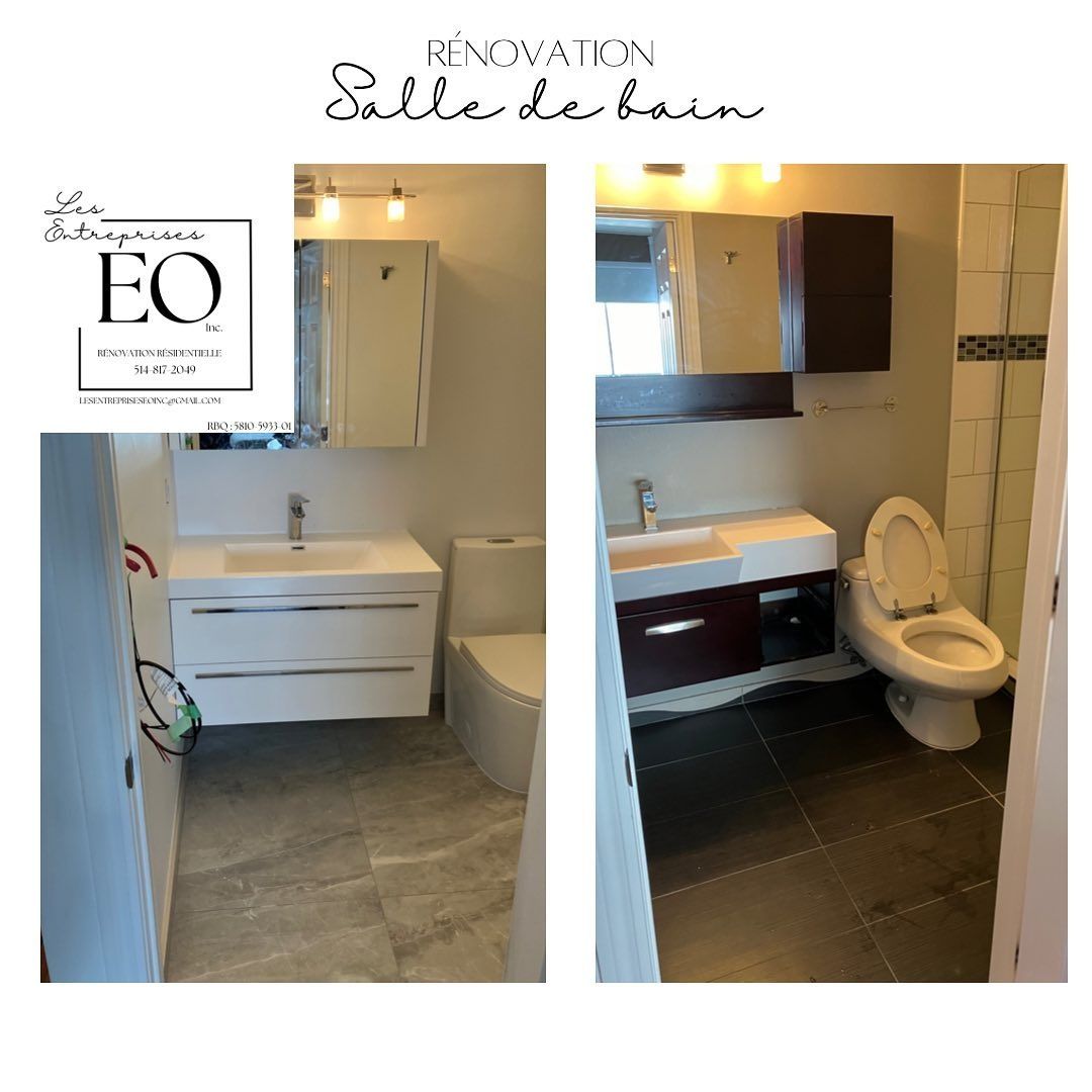Bathroom from a Condos, apartments project near Saint-Jean-sur-Richelieu (Montérégie) by Les Entreprises EO Inc.