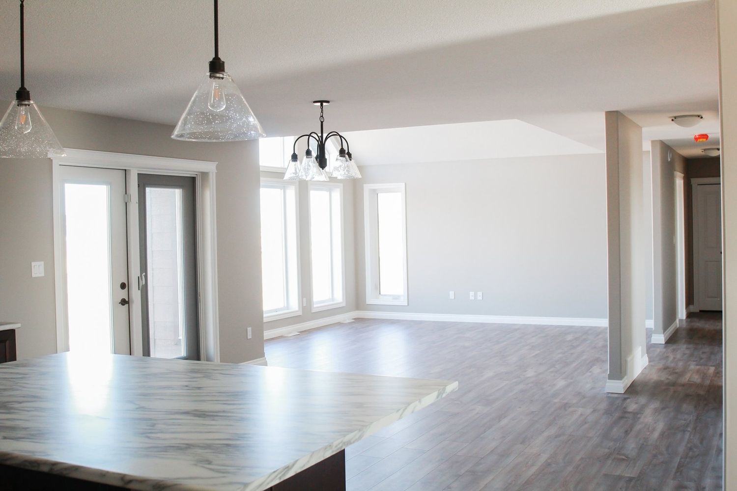 House Construction Interiors from a Prefab and Modular Houses project near Calgary by Nelson Homes