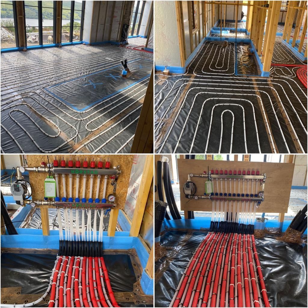 Travaux - Intérieur d'un projet de Planchers chauffants hydroniques près de New York-Newark-Jersey City de Next Level Underfloor Heating and Screed Solutions