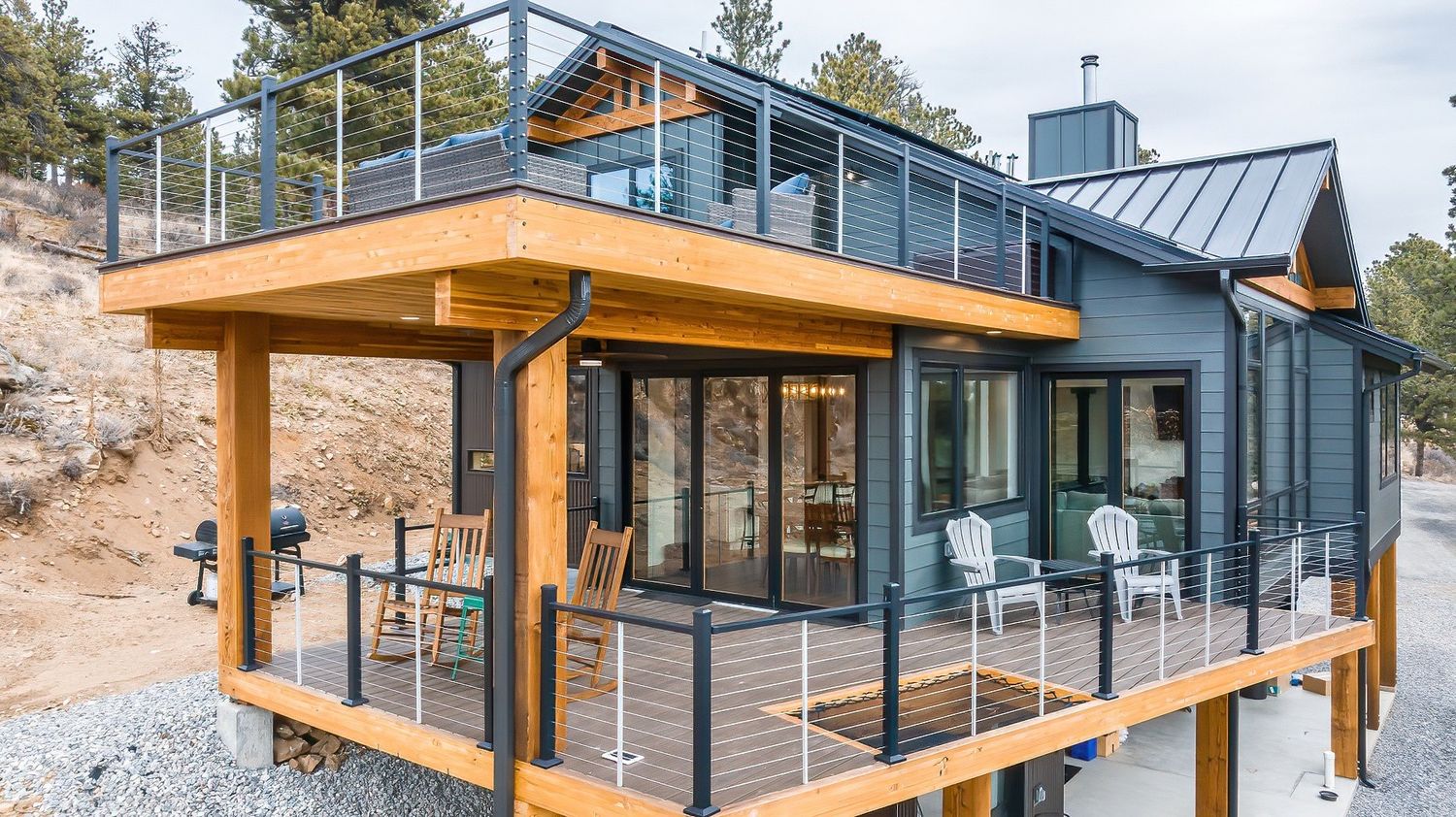 Terraza y balcón de un proyecto de tipo Viviendas unifamiliares cerca de Denver - Boulder por Michael Silbert, Architect
