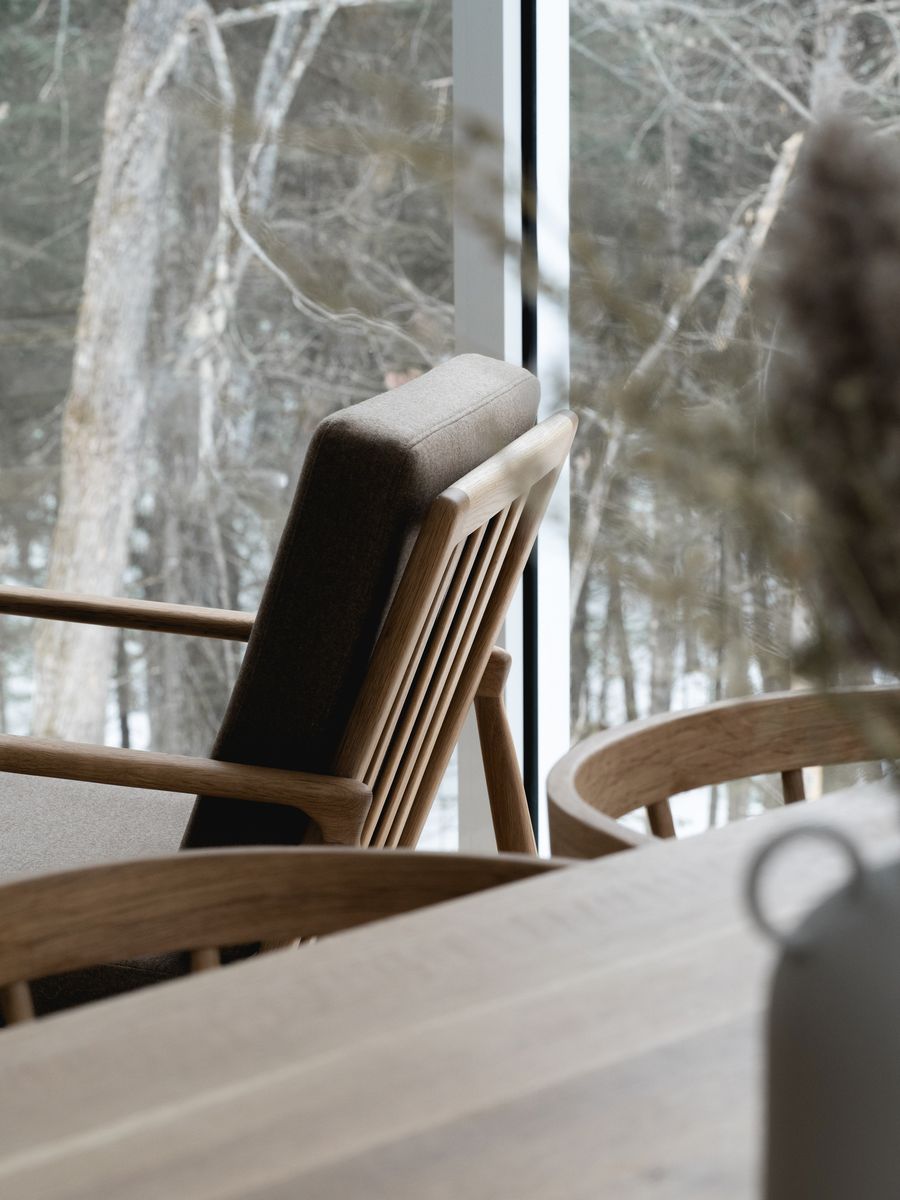 Construcción de interiores de casas de un proyecto de tipo Viviendas unifamiliares cerca de Saint-Jérôme (Laurentides) por Atelier L'Abri