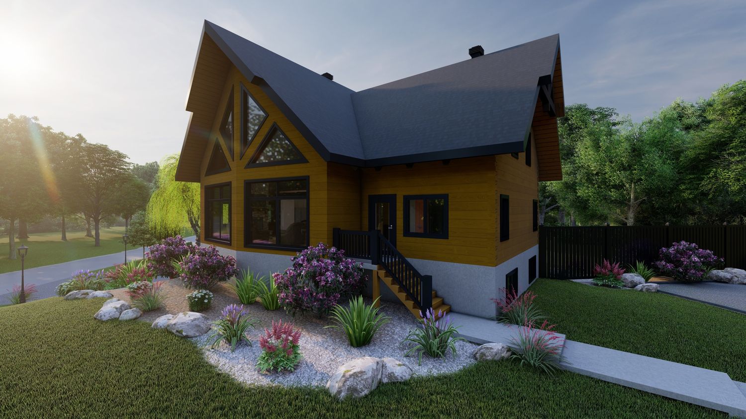 3D Rendering from a Single family homes project near Sherbrooke (Estrie) by Perco-Design