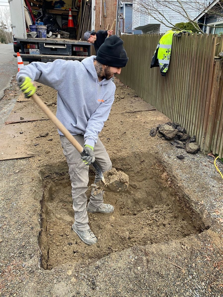 Land & Services from a Sewer & Water lines project near Seattle - Tacoma - Olympia by Clearline Sewer Repair