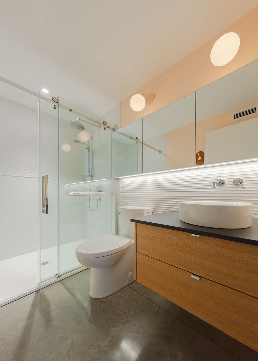 Bathroom from a Single family homes project near Saint-Jerome (Laurentides) by À l' Aube - Design Studio & Kitchen Specialist