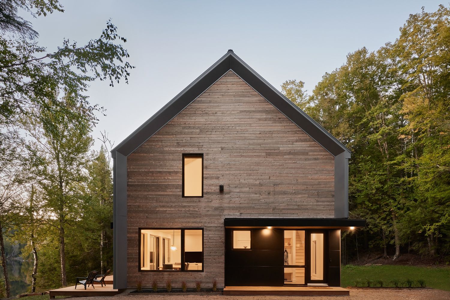 House Exterior from a Single family homes project near Saint-Jerome (Laurentides) by Construction Larix Inc.