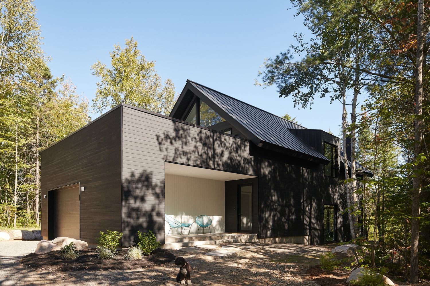House Exterior from a Single family homes project near Montreal (Greater Montreal) by GHOCHE ARCHITECTE