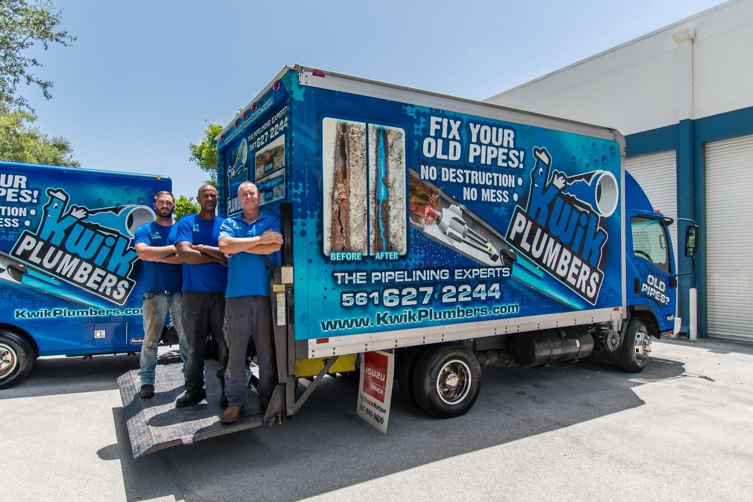 Land & Services from a Sewer & Water lines project near Miami by Kwik Plumbers