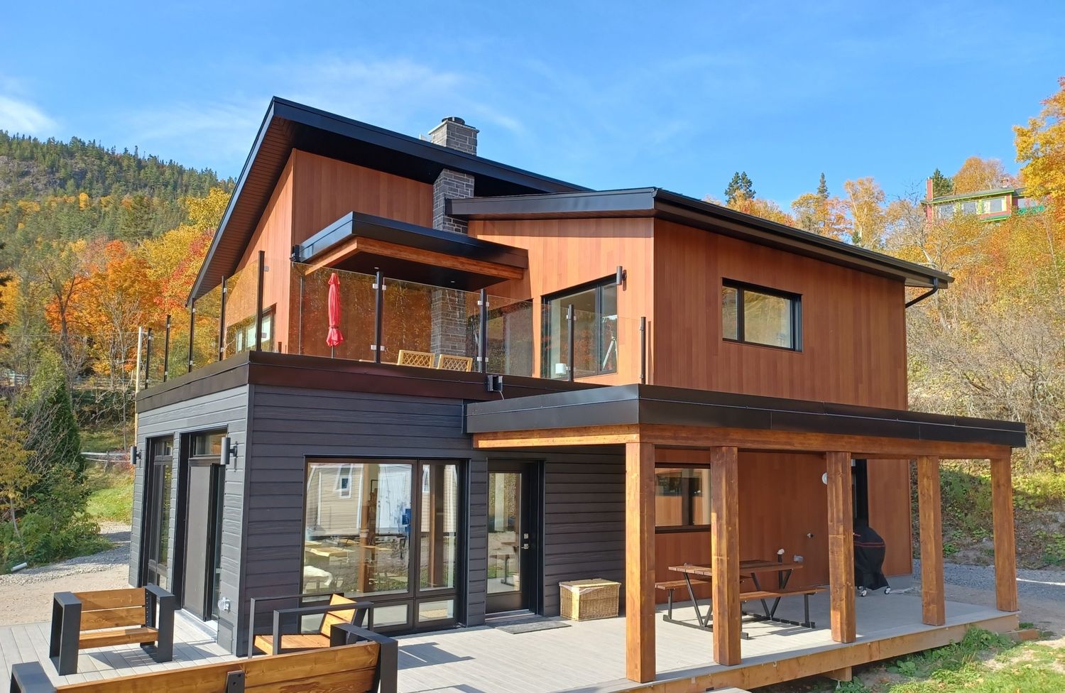 Exterior Finishes from a Single family homes project near Saguenay - Lac-Saint-Jean by Solutions Résidentielles