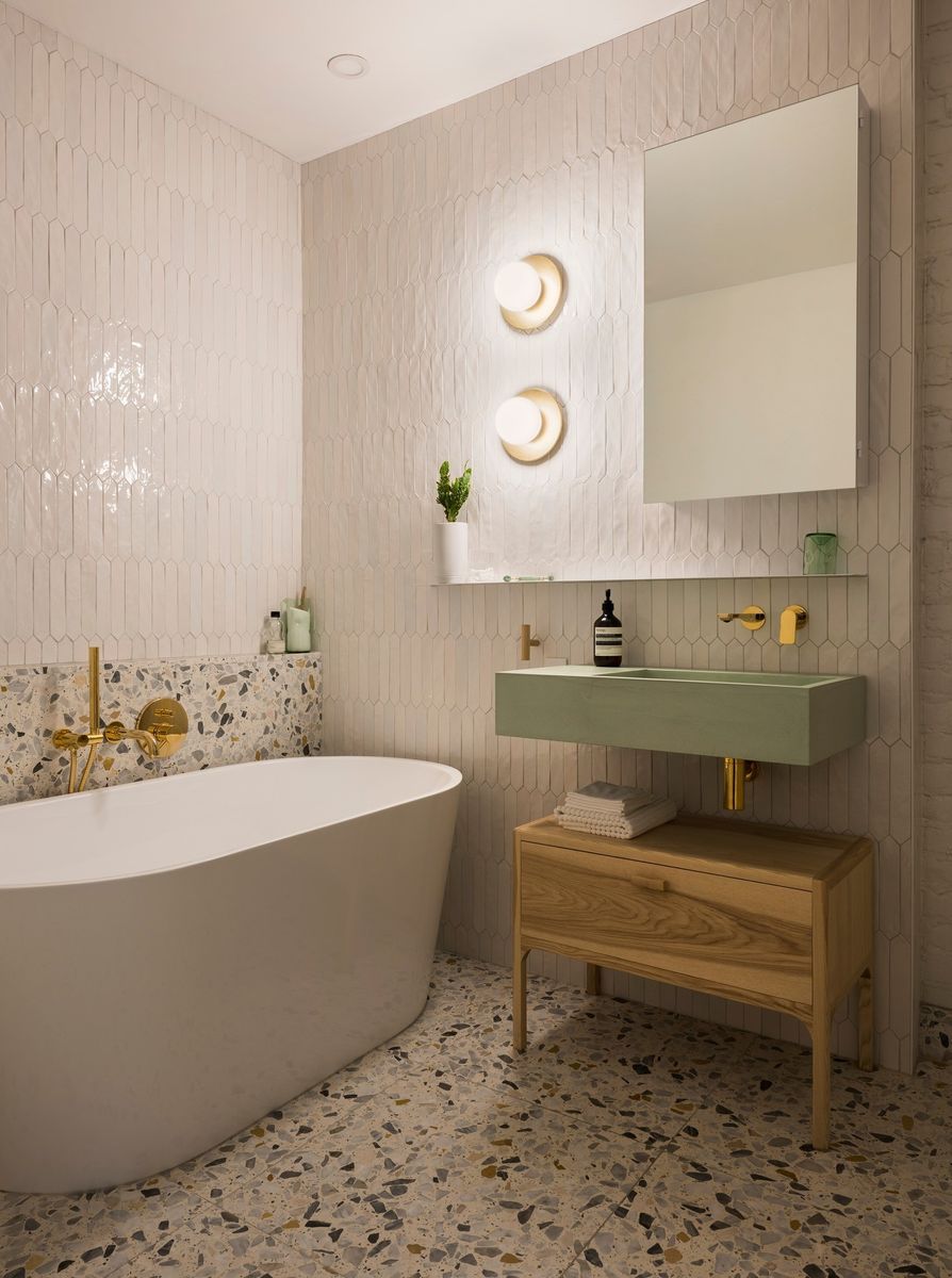Salle de bain d'un projet de Salles de bains près de Drummondville/Victoriaville (Centre-du-Québec) de 4x8 inc.